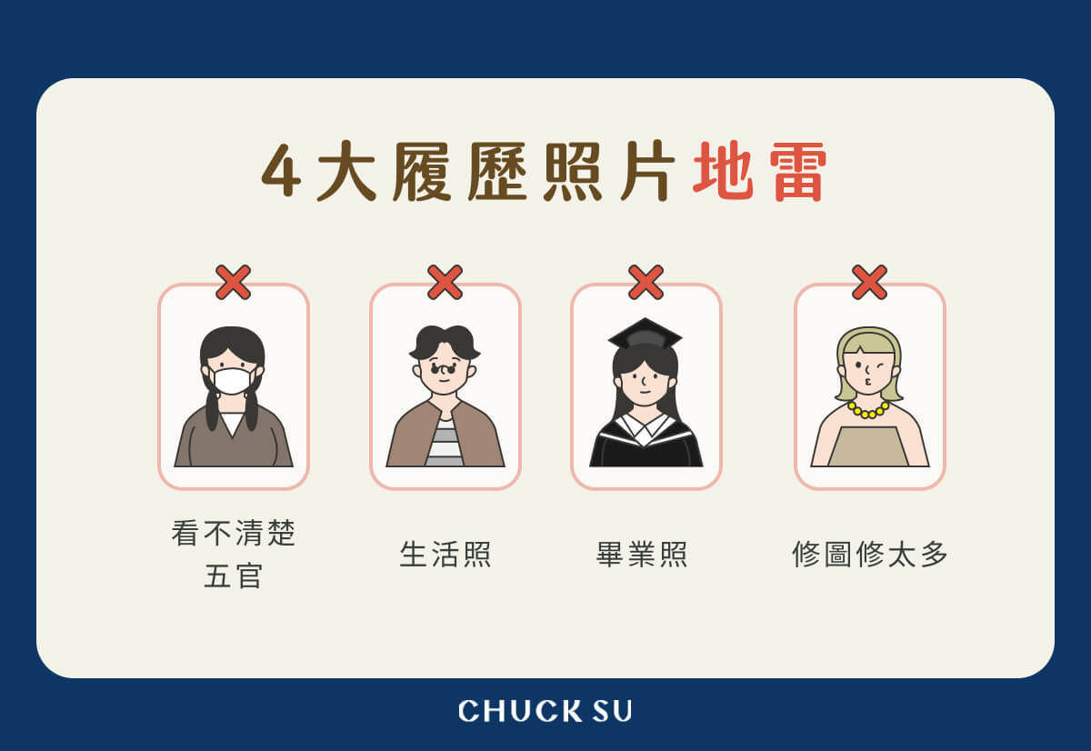 4 大履歷照片地雷